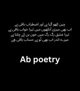 4 Lines Poetry in Urdu
